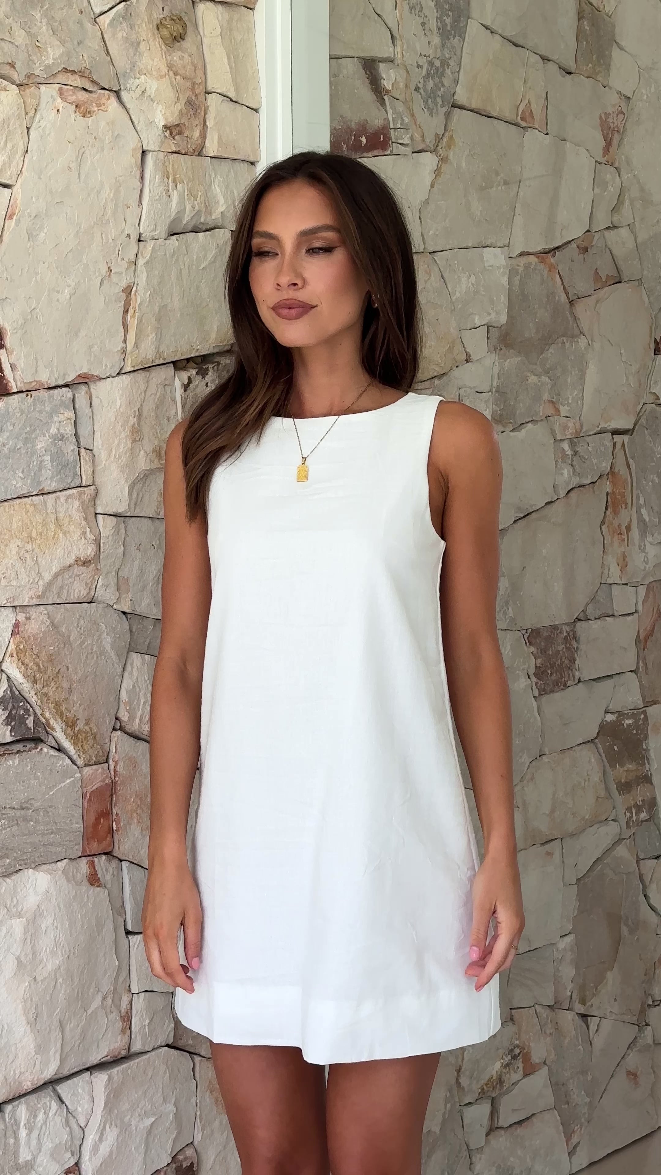 Madison Mini Dress - White