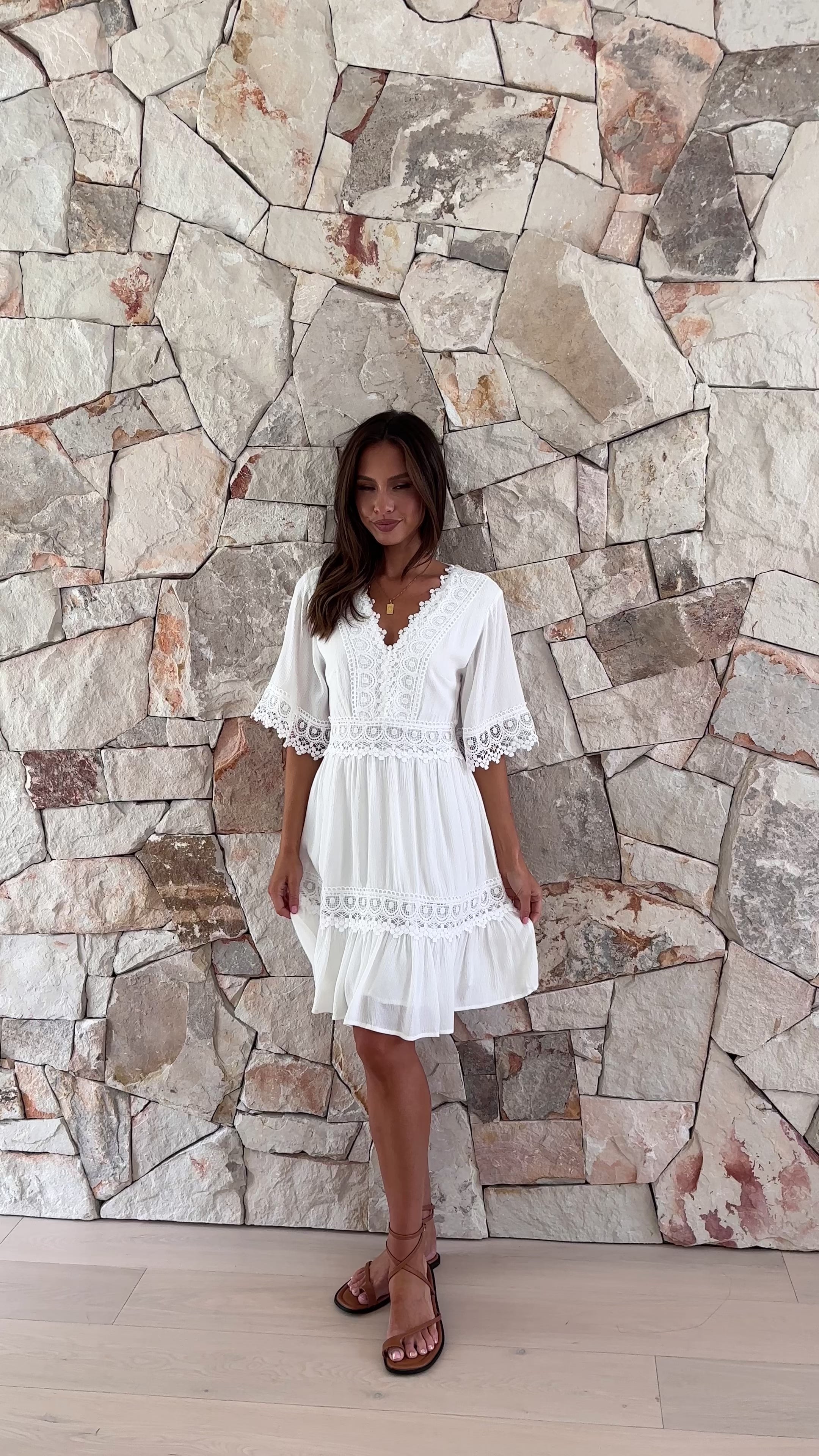 Raylee Mini Dress - White