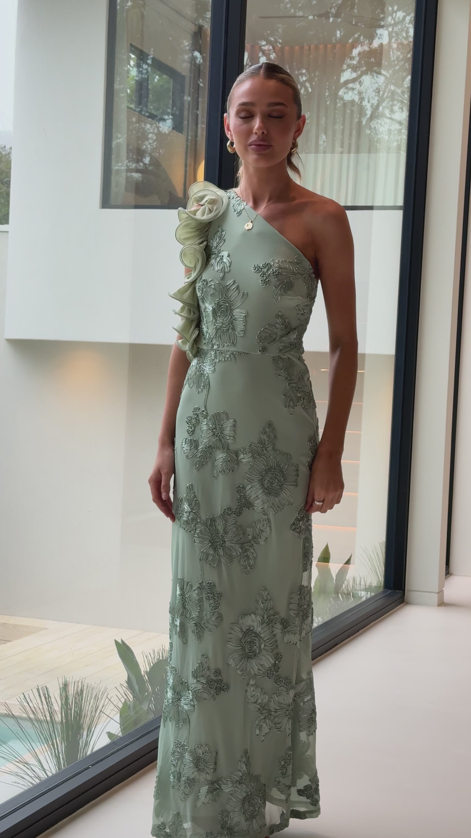 Darlee Maxi Dress - Sage Floral - Billy J