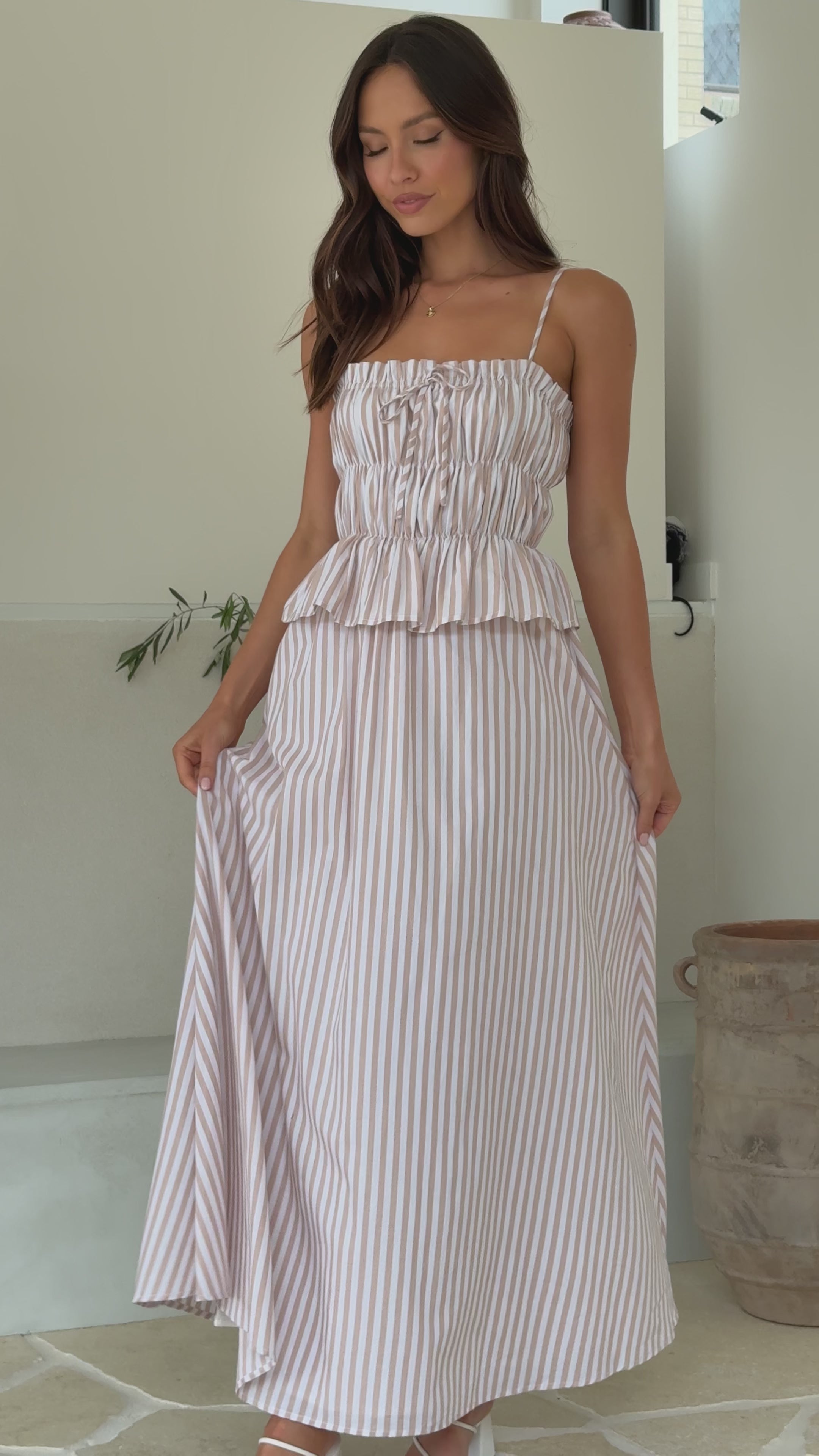 Misty Maxi Dress - Beige - Billy J