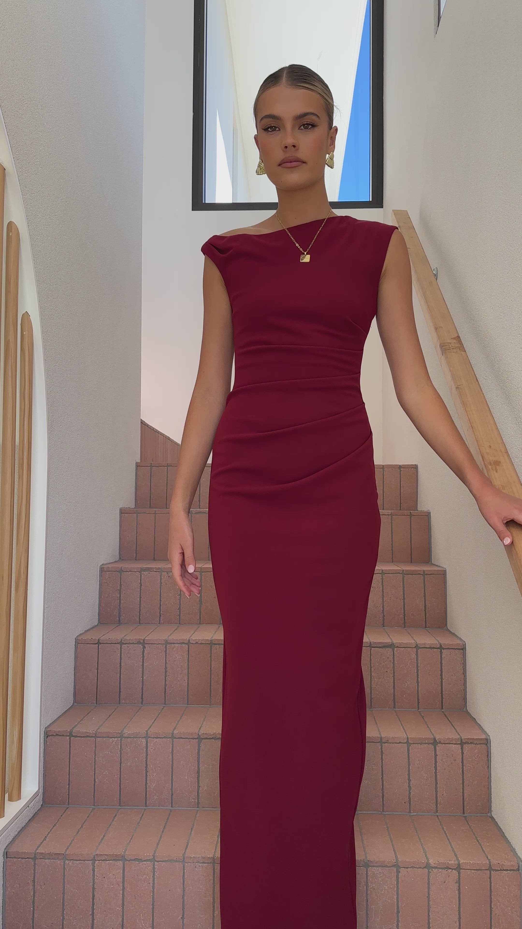 Lilah Maxi Dress - Wine