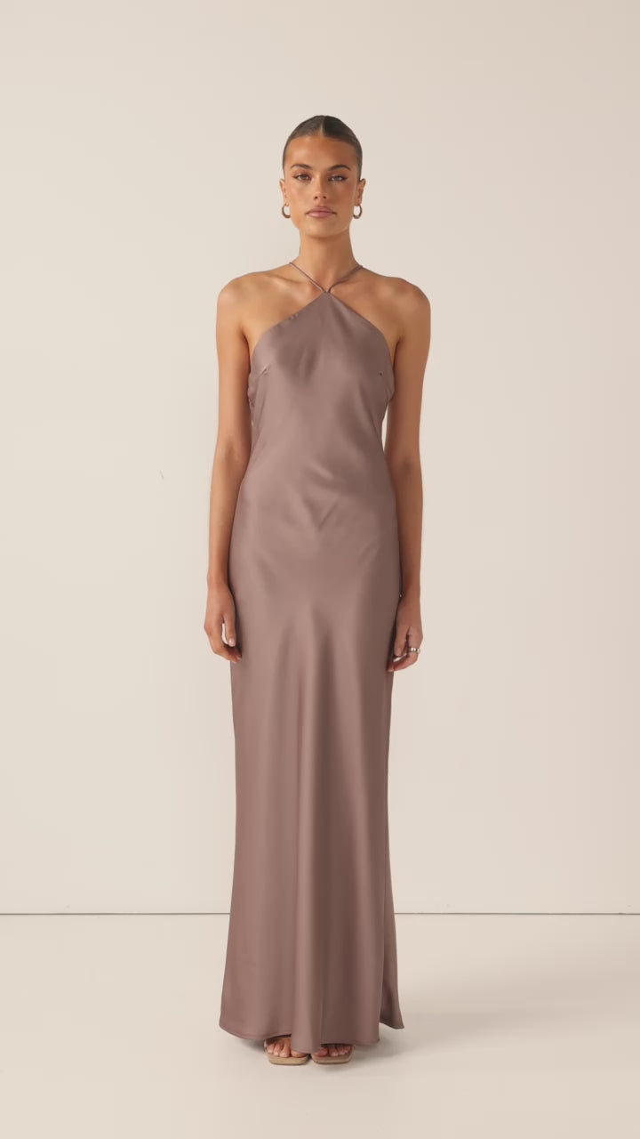 Load video: Chiara Maxi Dress - Mushroom - Billy J