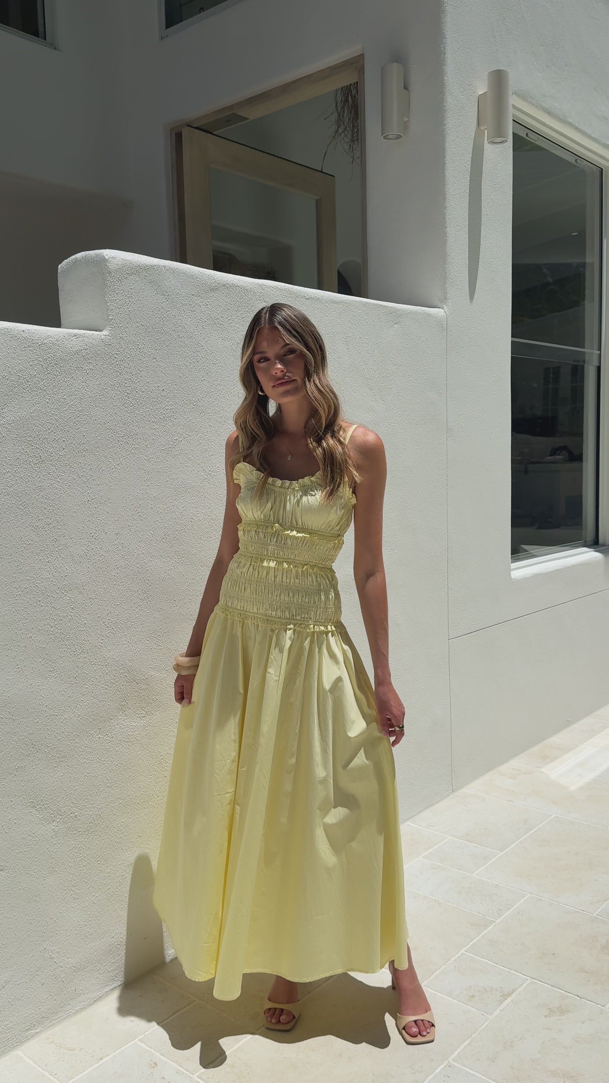 Vida Maxi Dress - Yellow - Billy J