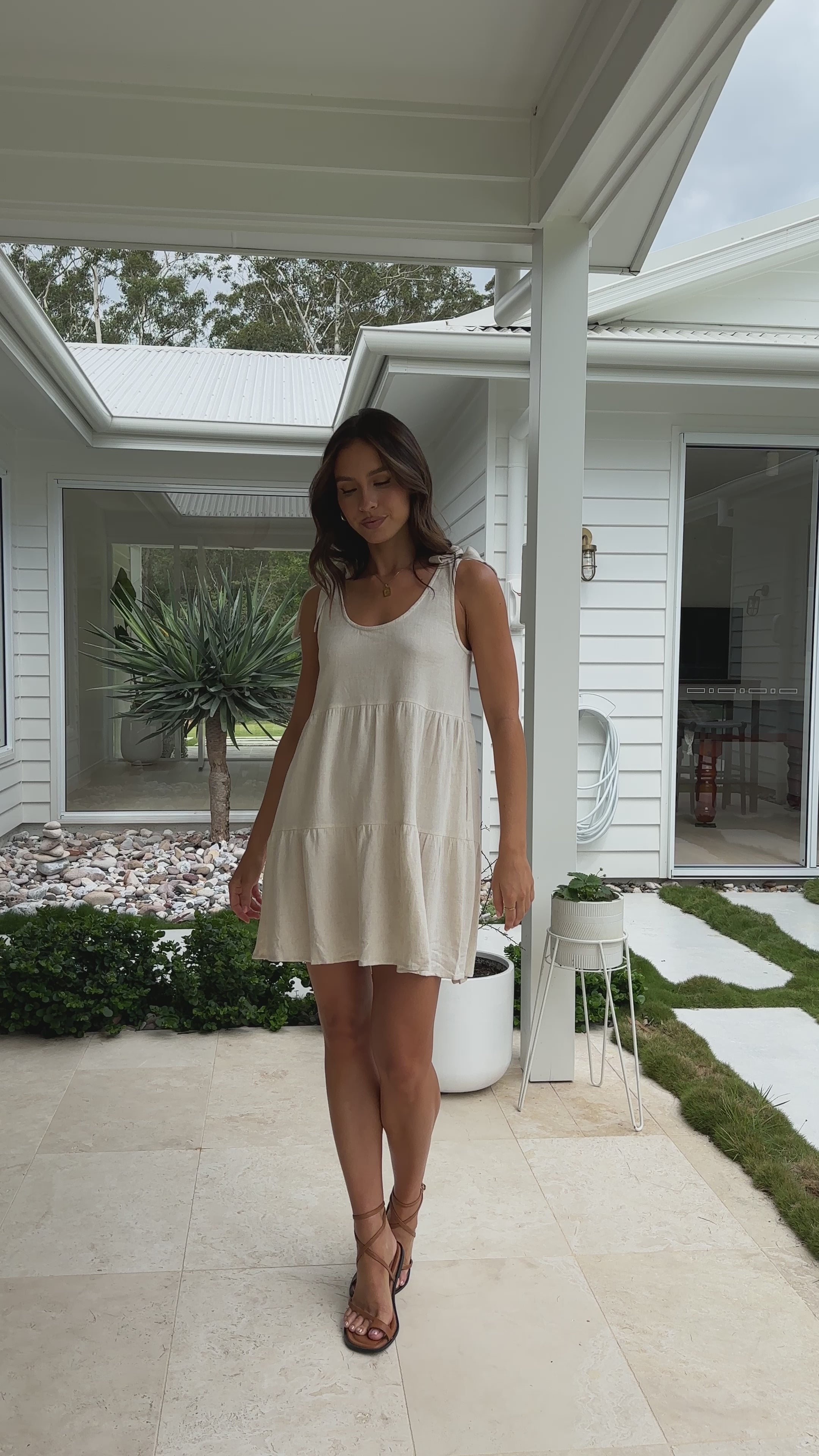 Natalie Mini Dress - Natural
