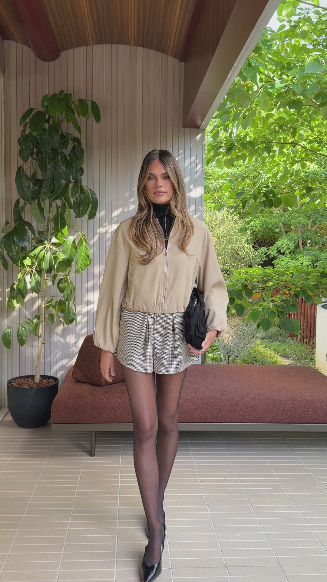 Brax Bomber Jacket - Beige - Billy J