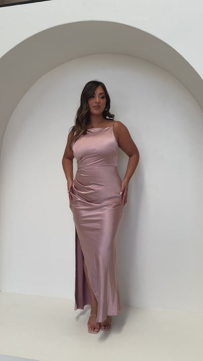 Load and play video in Gallery viewer, Ava Maxi Dress - Dusty Pink
