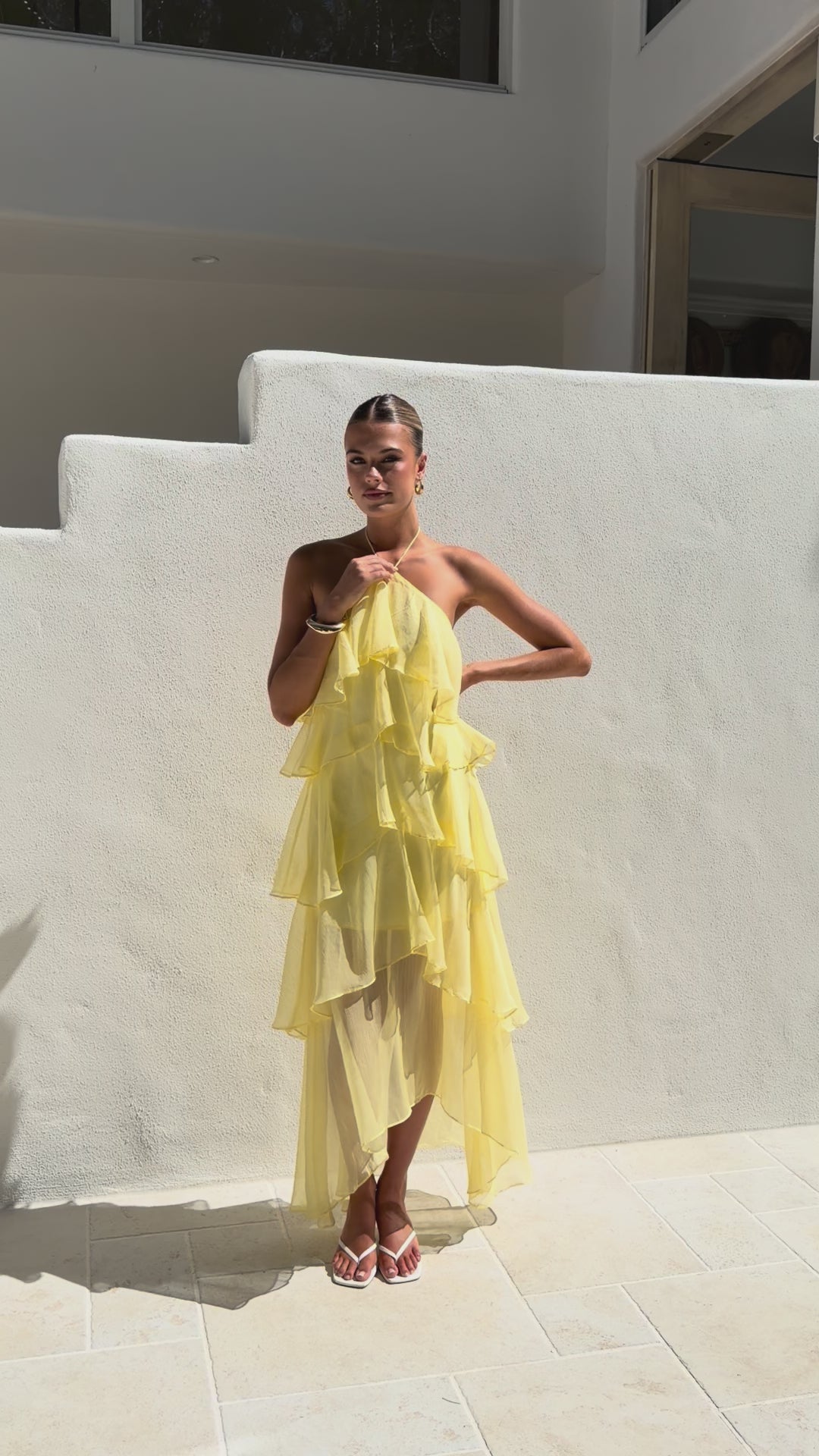 Soho Maxi Dress - Yellow - Billy J