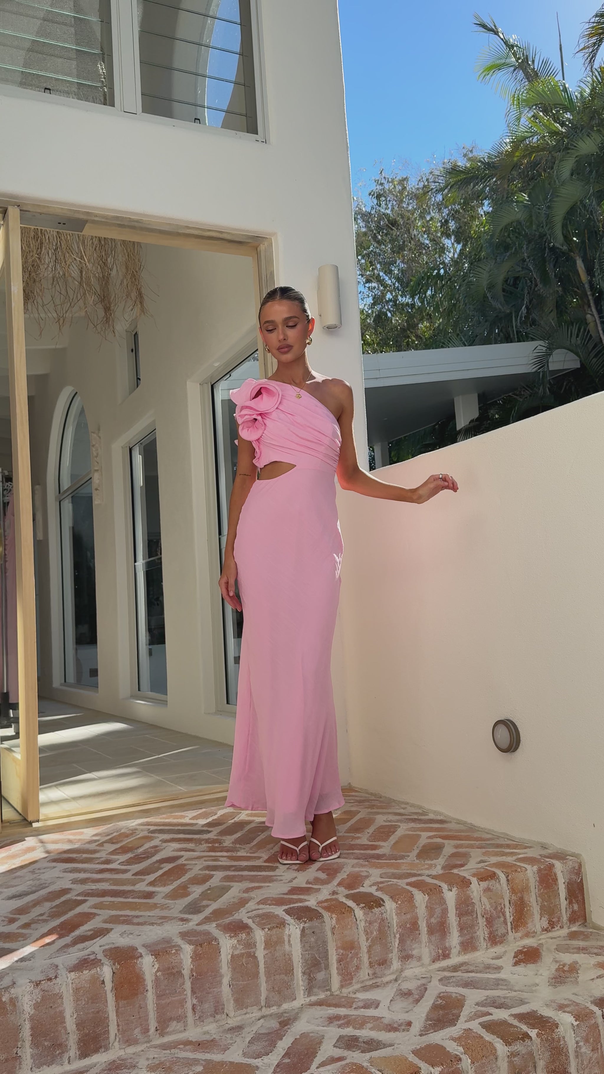 Amina Maxi Dress - Soft Pink - Billy J