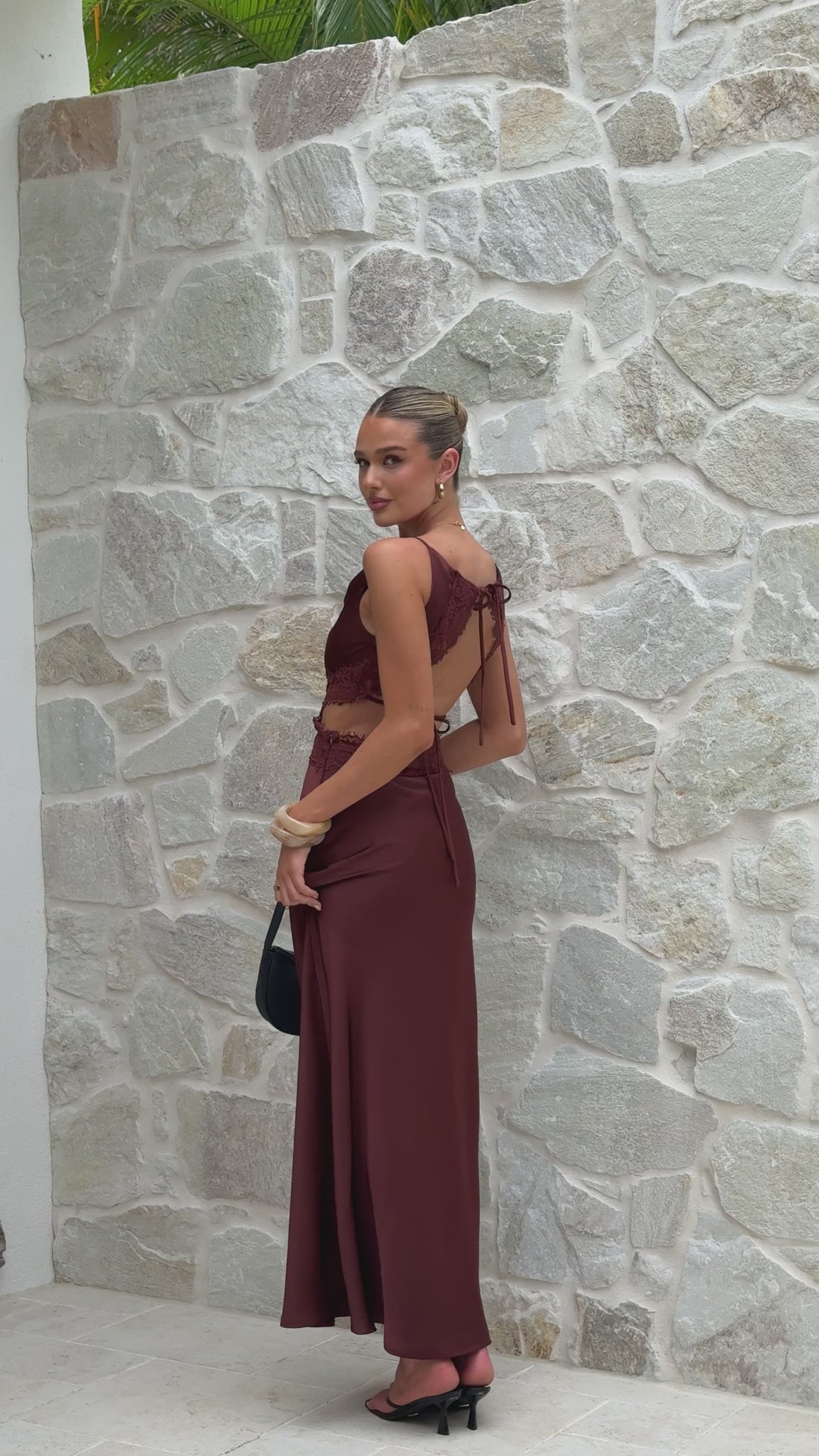 Amy Maxi Dress - Chocolate - Billy J