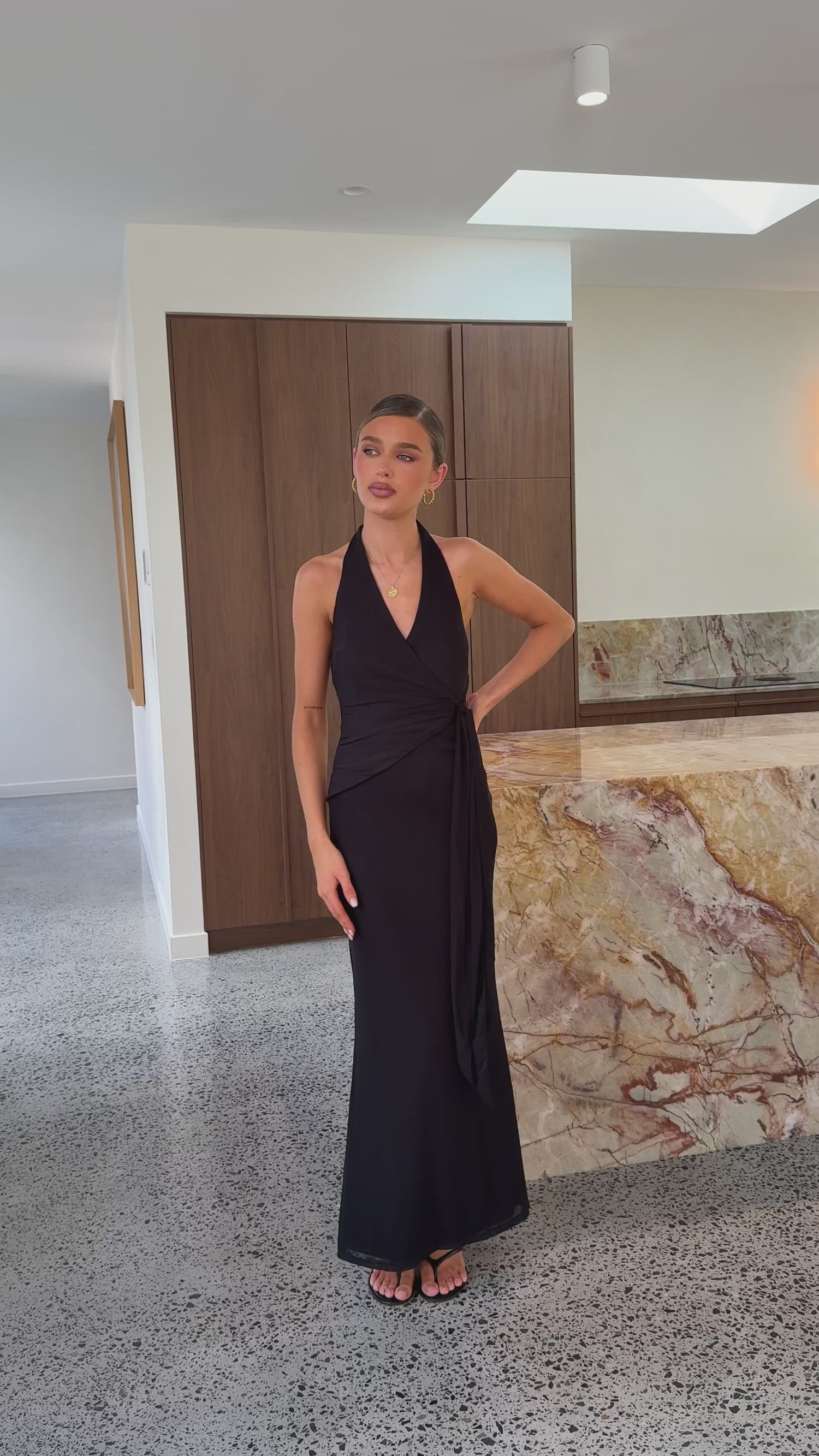Joslin Maxi Dress - Black - Billy J