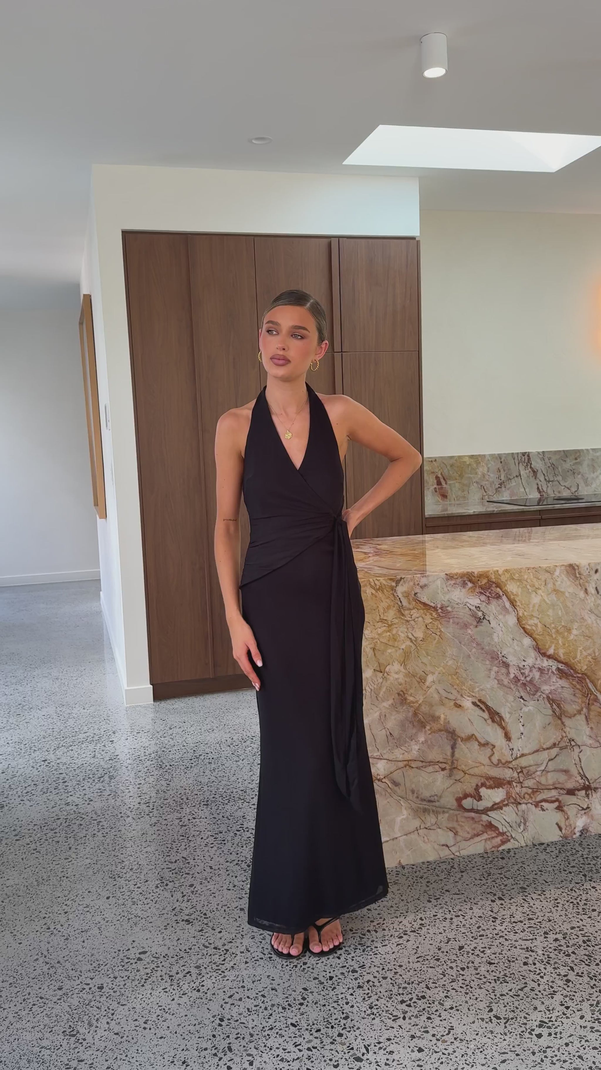 Joslin Maxi Dress - Black - Billy J