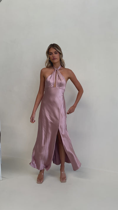 Load and play video in Gallery viewer, Amalia Maxi Dress - Dusty Pink
