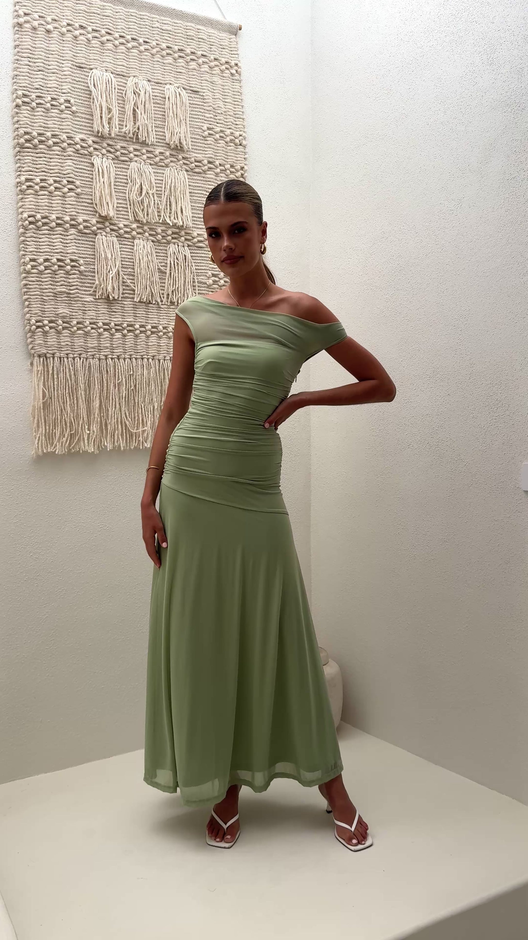 Malayah Maxi Dress - Sage - Billy J