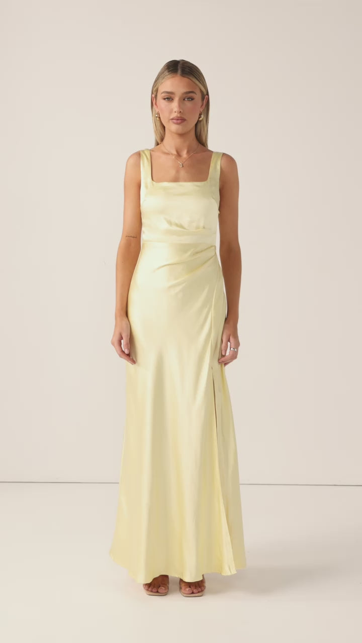 Alaria Maxi Dress - Yellow - Billy J