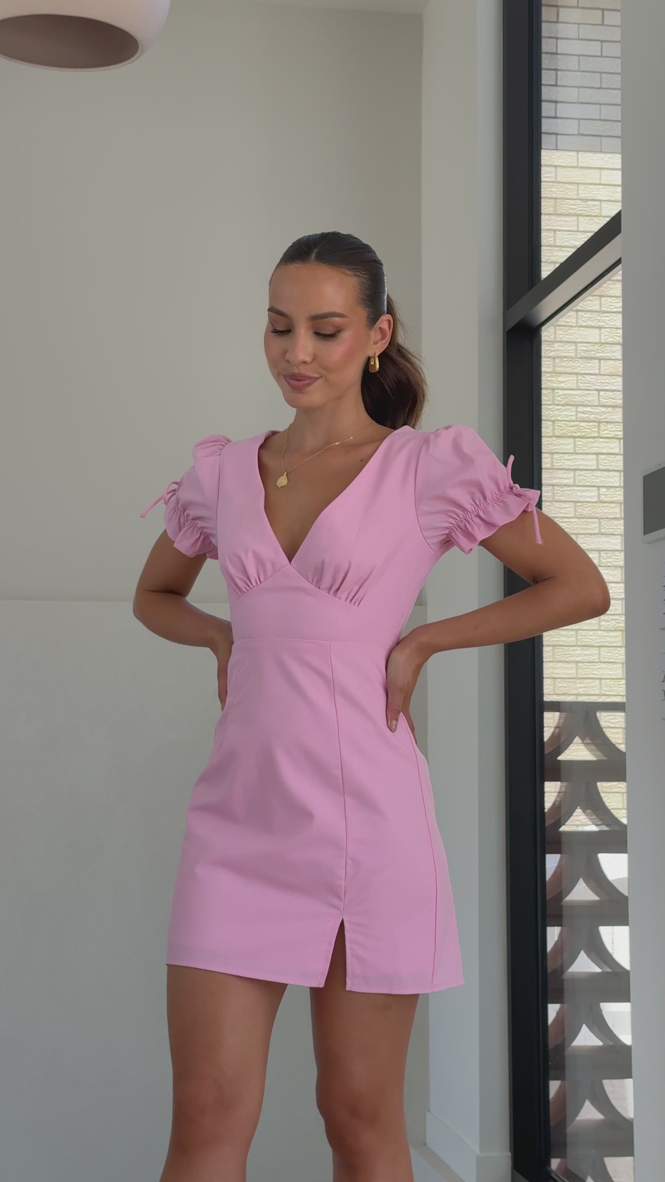 Breigh Mini Dress - Pink