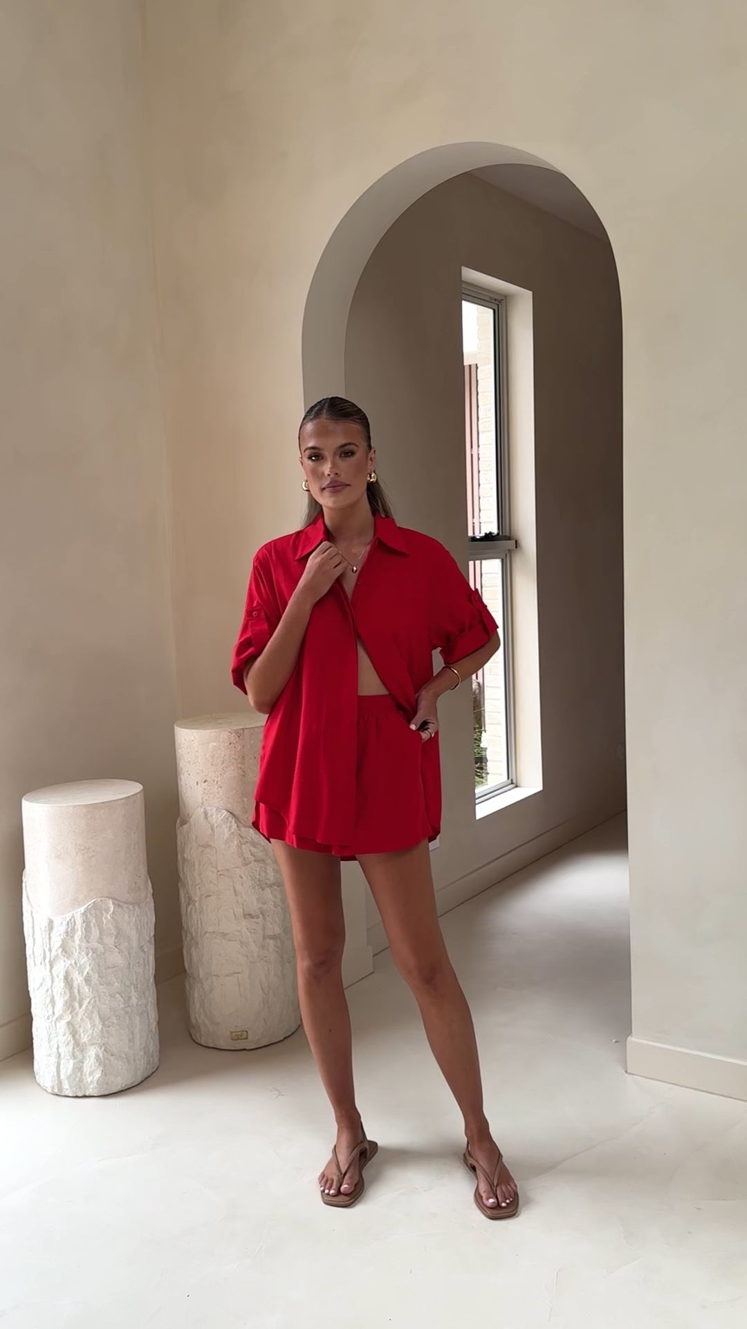 Alma Shorts - Red - Billy J