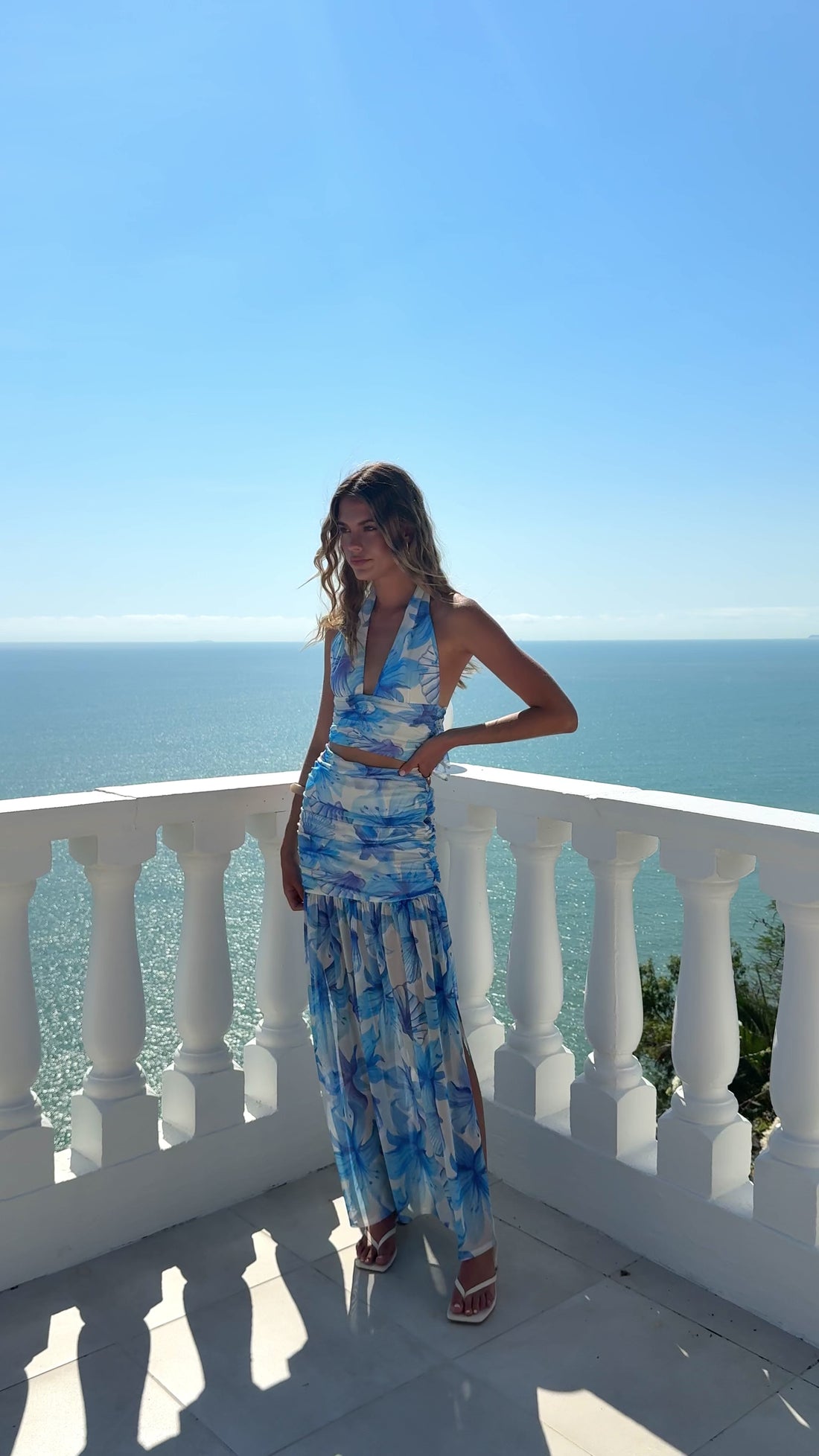 Missy Maxi Skirt - Ocean Bloom - Billy J