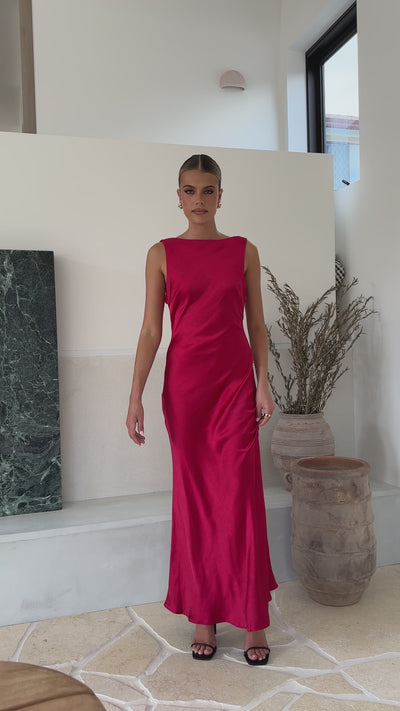 Load and play video in Gallery viewer, Barcelona Maxi Dress - Red
