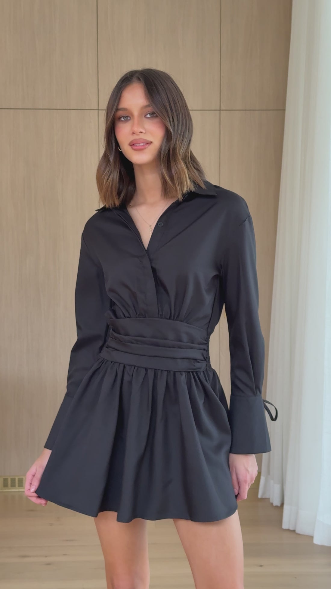 Janessa Mini Dress - Black - Billy J