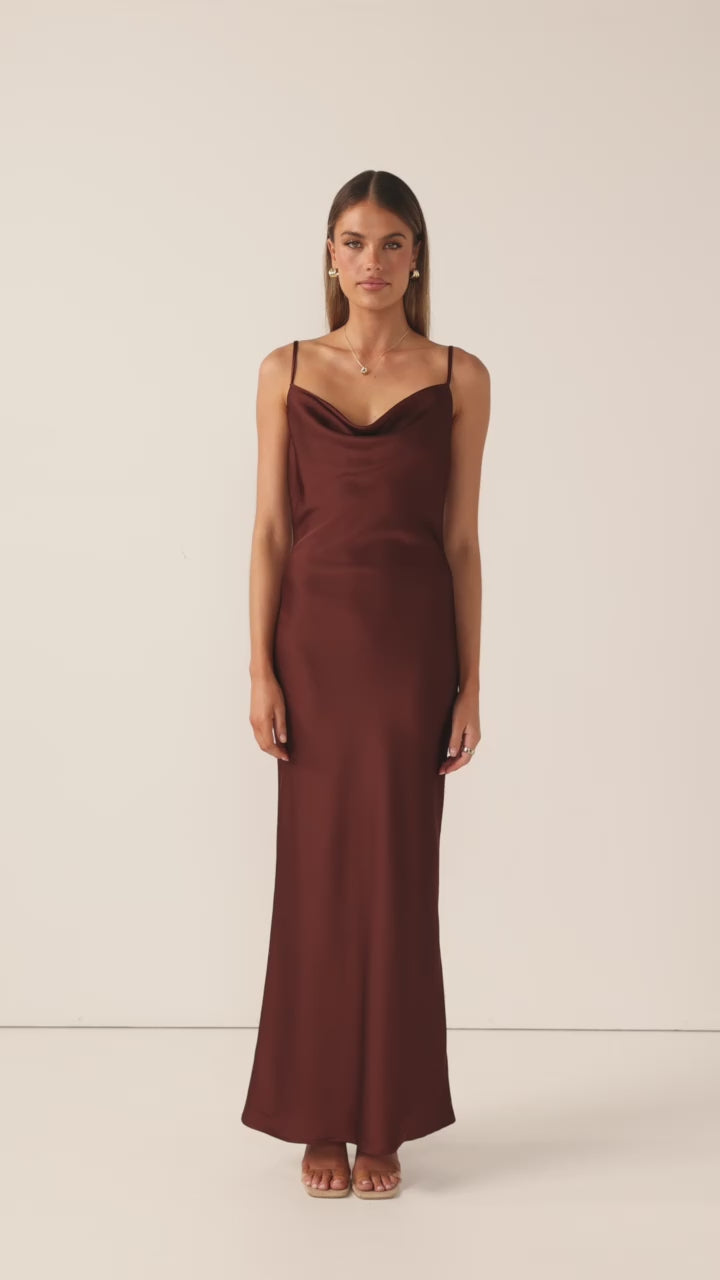 Willow Maxi Dress - Brown - Billy J