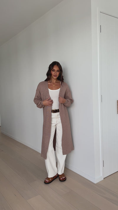 Load and play video in Gallery viewer, Lola Cardigan - Mocha
