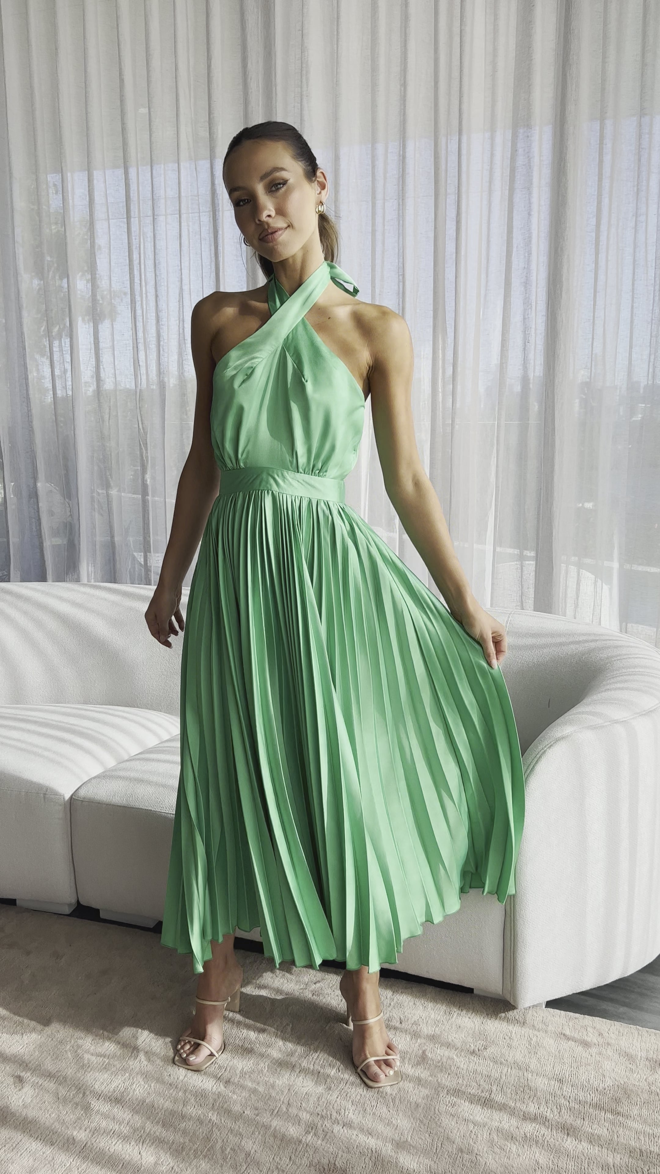 Charlotte Midi Dress - Green