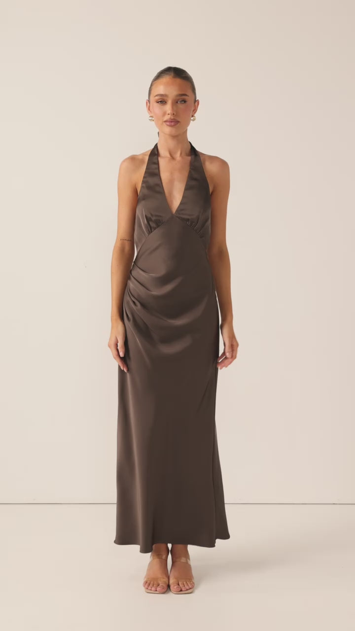 Sylvie Maxi Dress - Espresso - Billy J