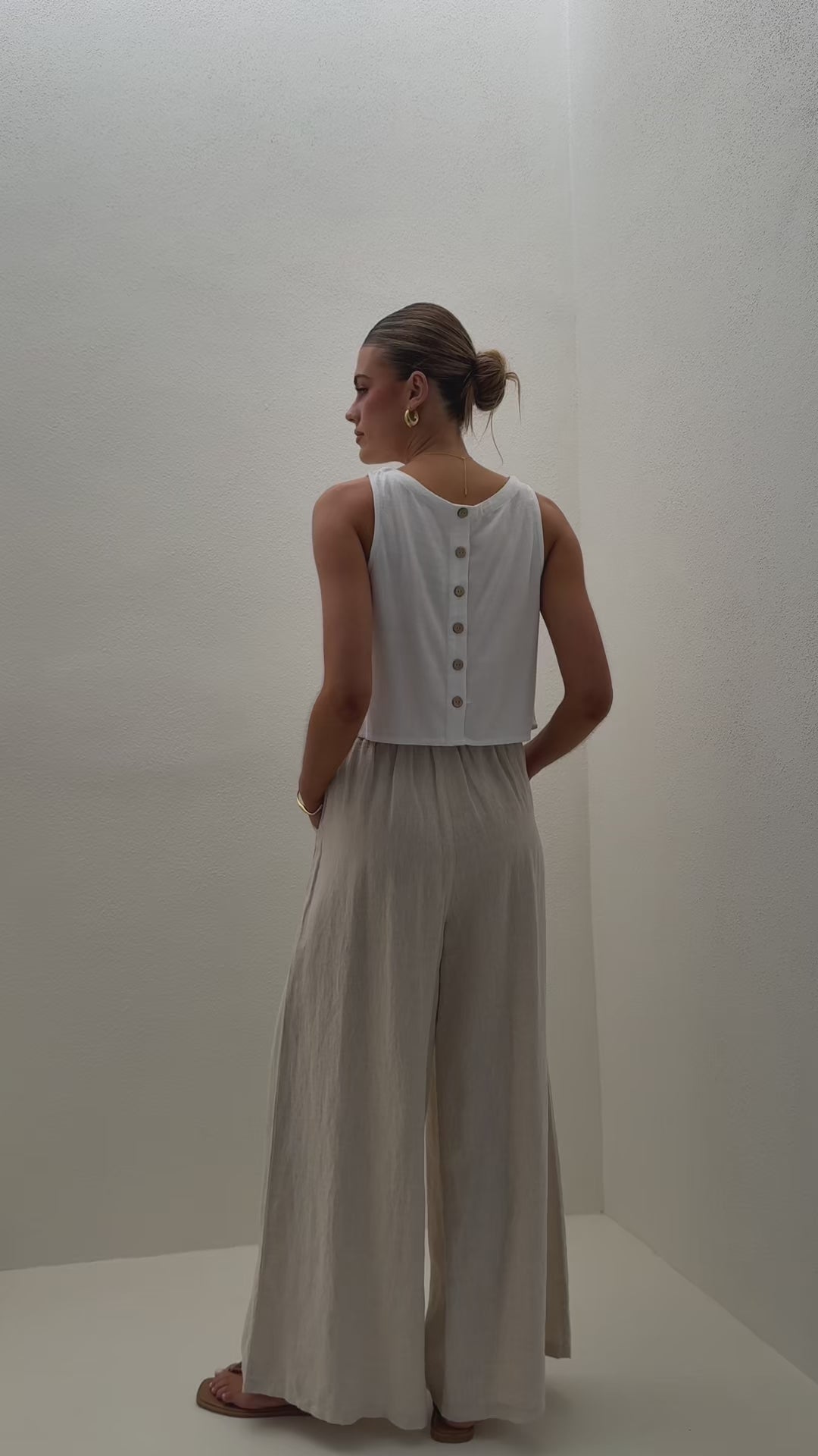 Persephone Crop Top - White - Billy J