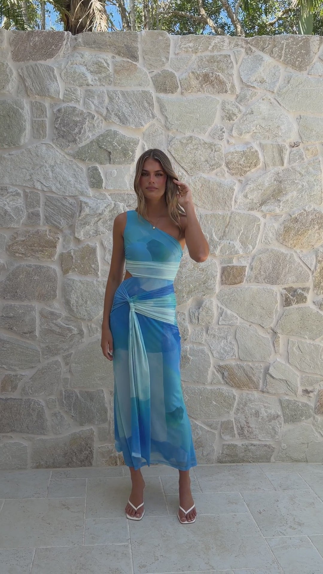 Kourt Maxi Dress - Blue - Billy J