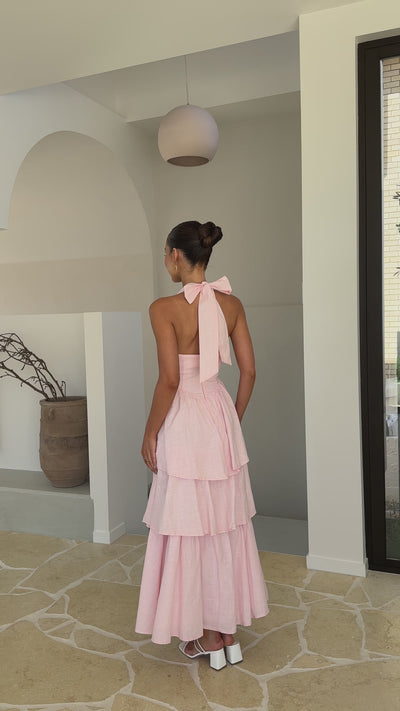 Load and play video in Gallery viewer, Danais Maxi Dress - Pink
