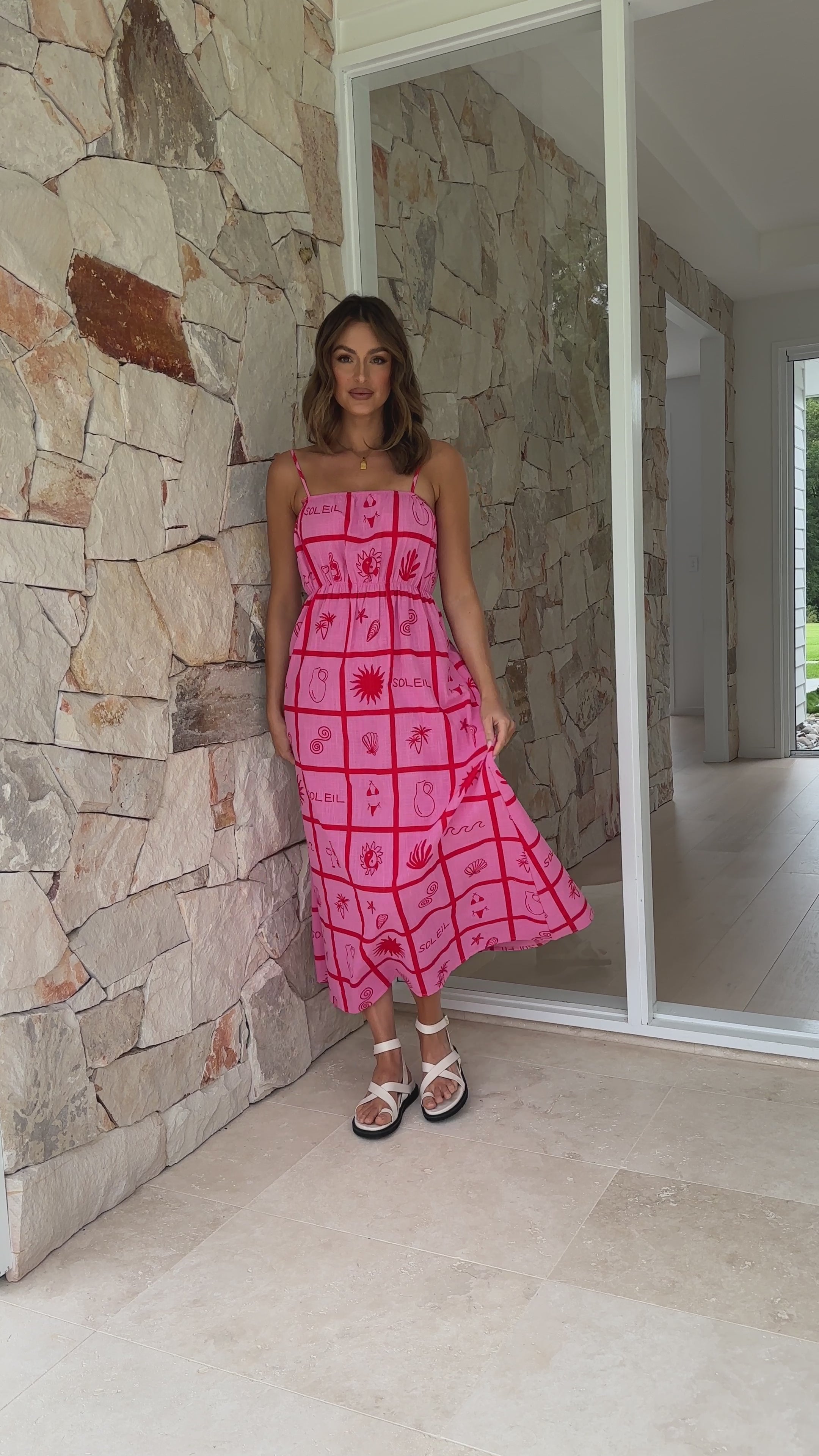 Alicia Maxi Dress - Pink Soleil