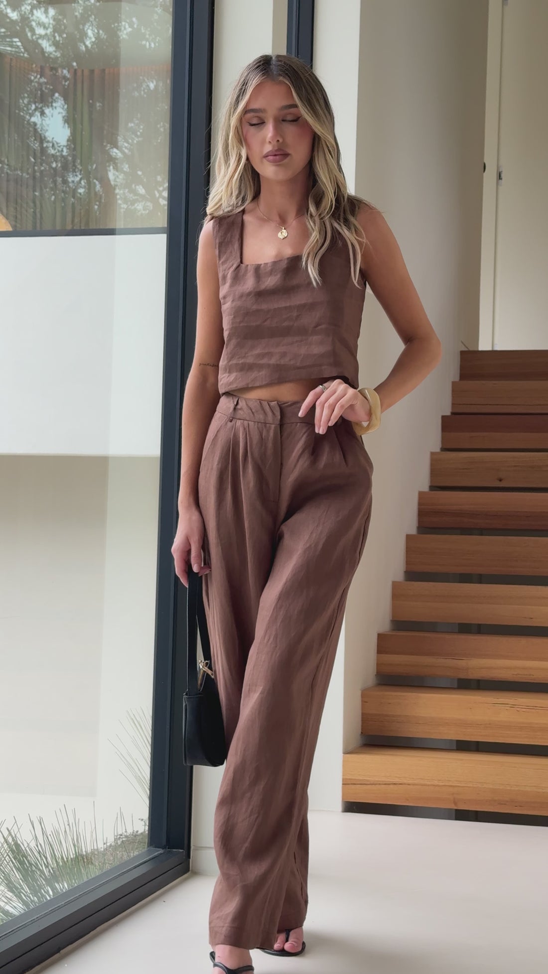 Jaylee Pants - Chocolate - Billy J