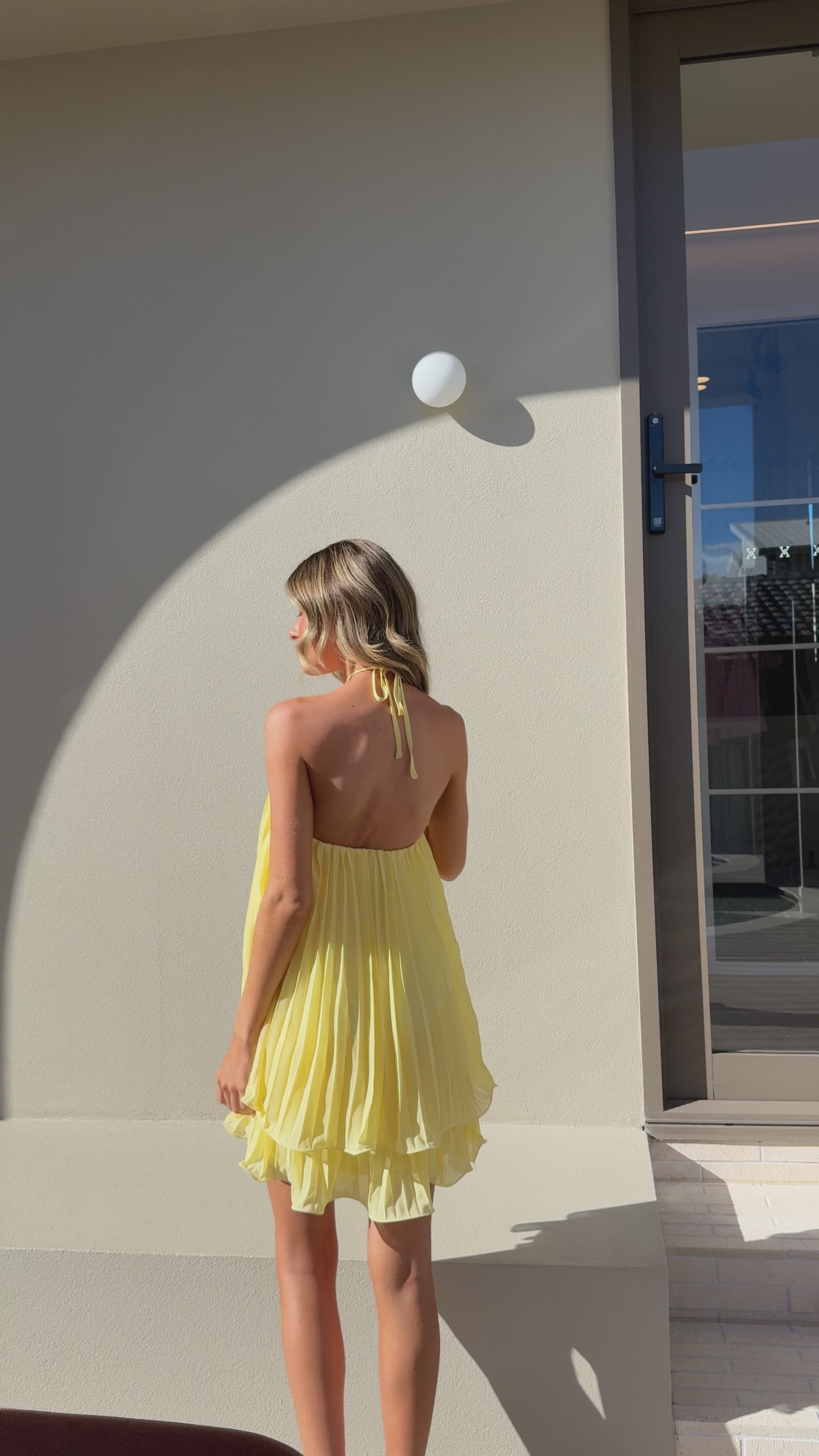 Gia Mini Dress - Yellow - Billy J