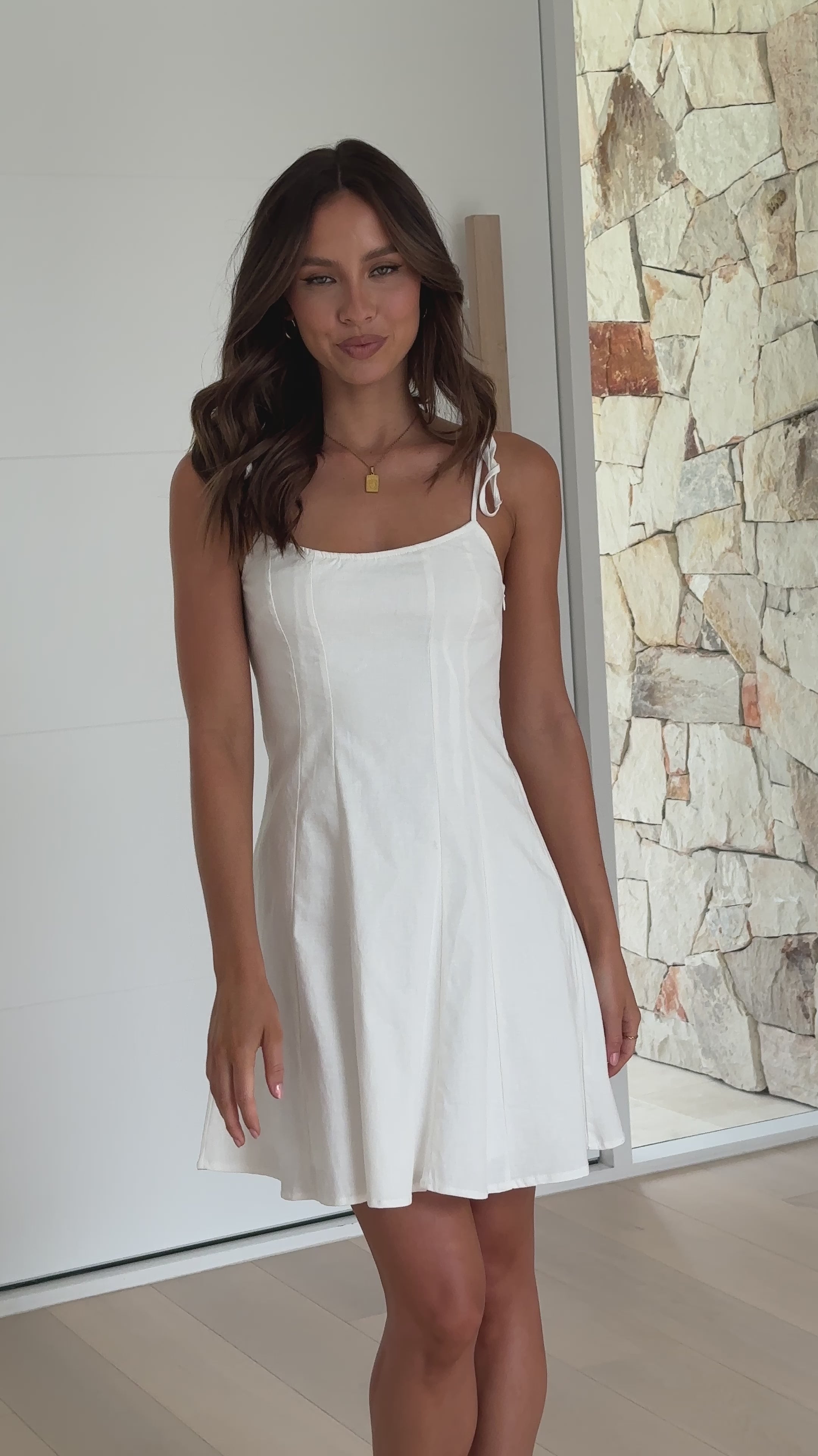 Macie Mini Dress - White