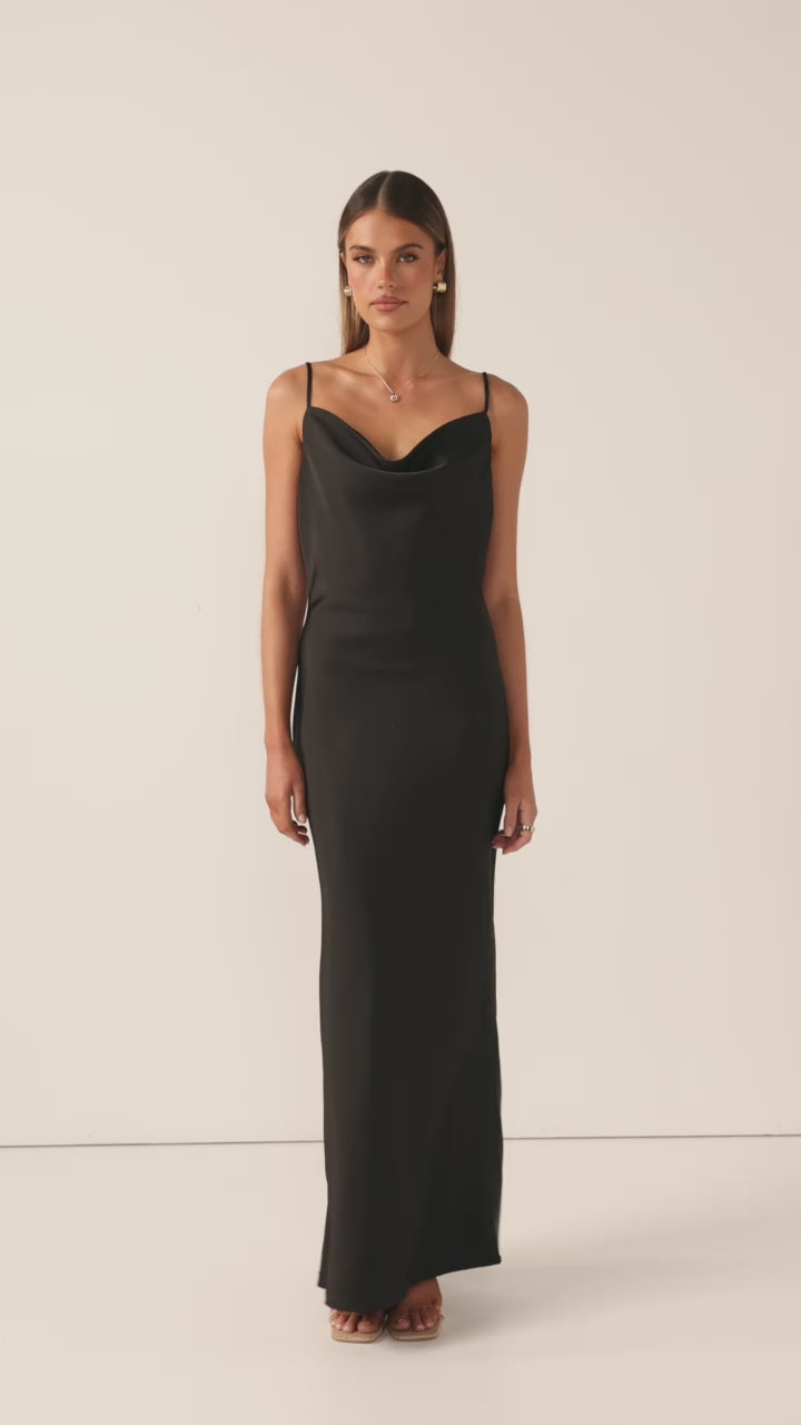 Willow Maxi Dress - Black - Billy J