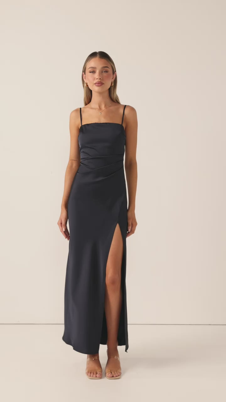 Load video: Ilana Maxi Dress - Navy