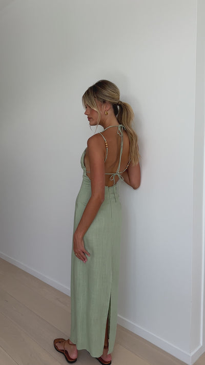 Load and play video in Gallery viewer, Aria Maxi Dress - Sage

