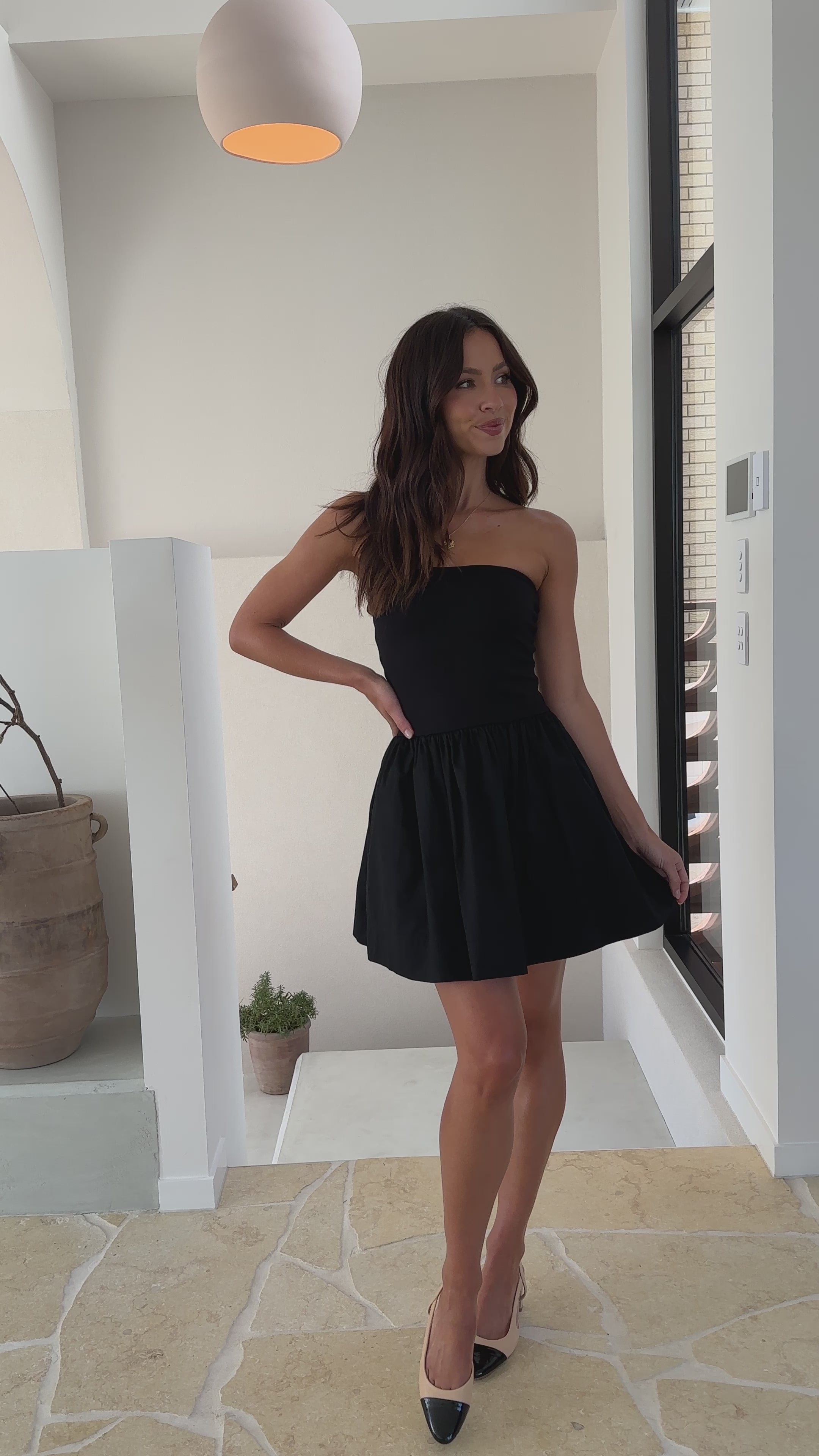 Christel Mini Dress - Black