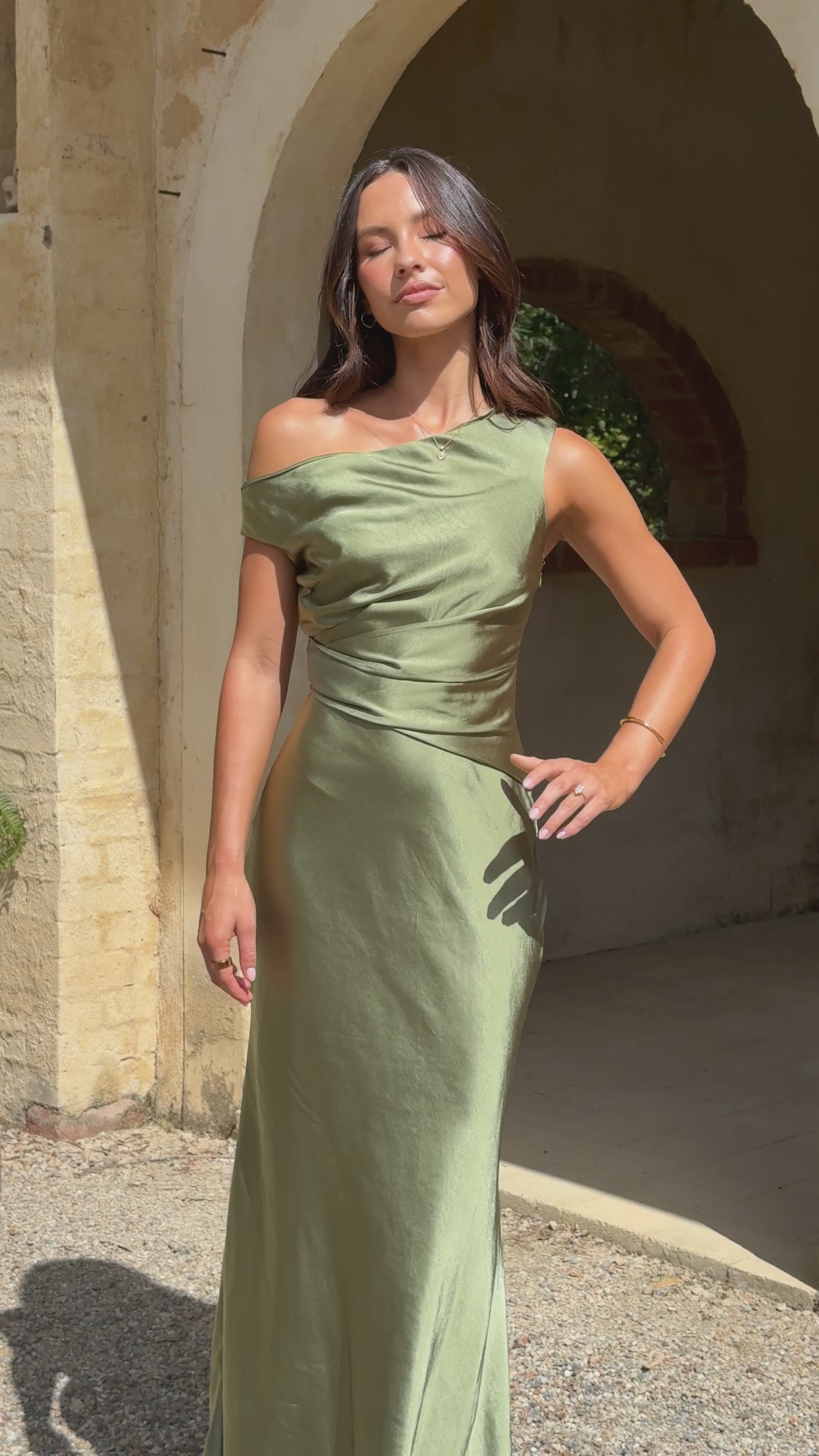 Auria Off Shoulder Maxi Dress - Plum