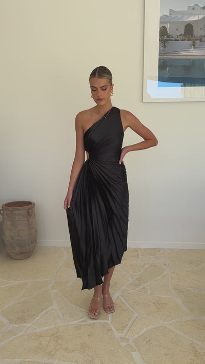 Load and play video in Gallery viewer, Olivia Maxi Dress - Black
