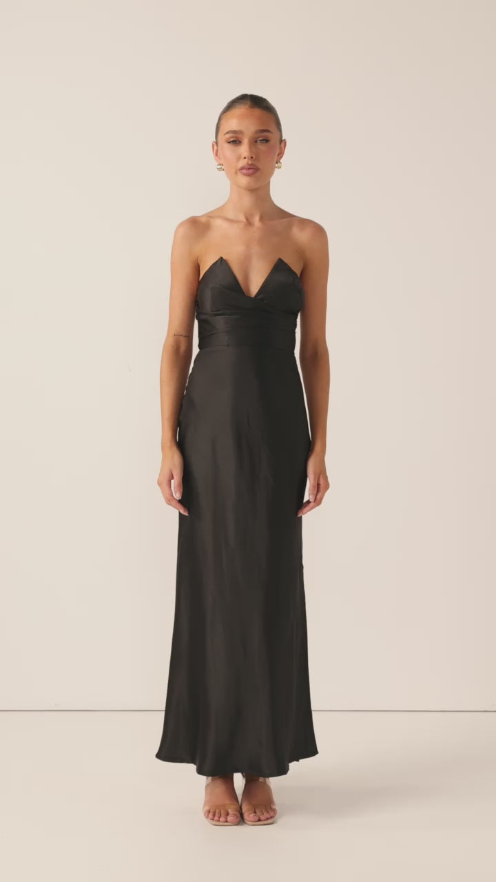 Load video: Valerie Maxi Dress - Black