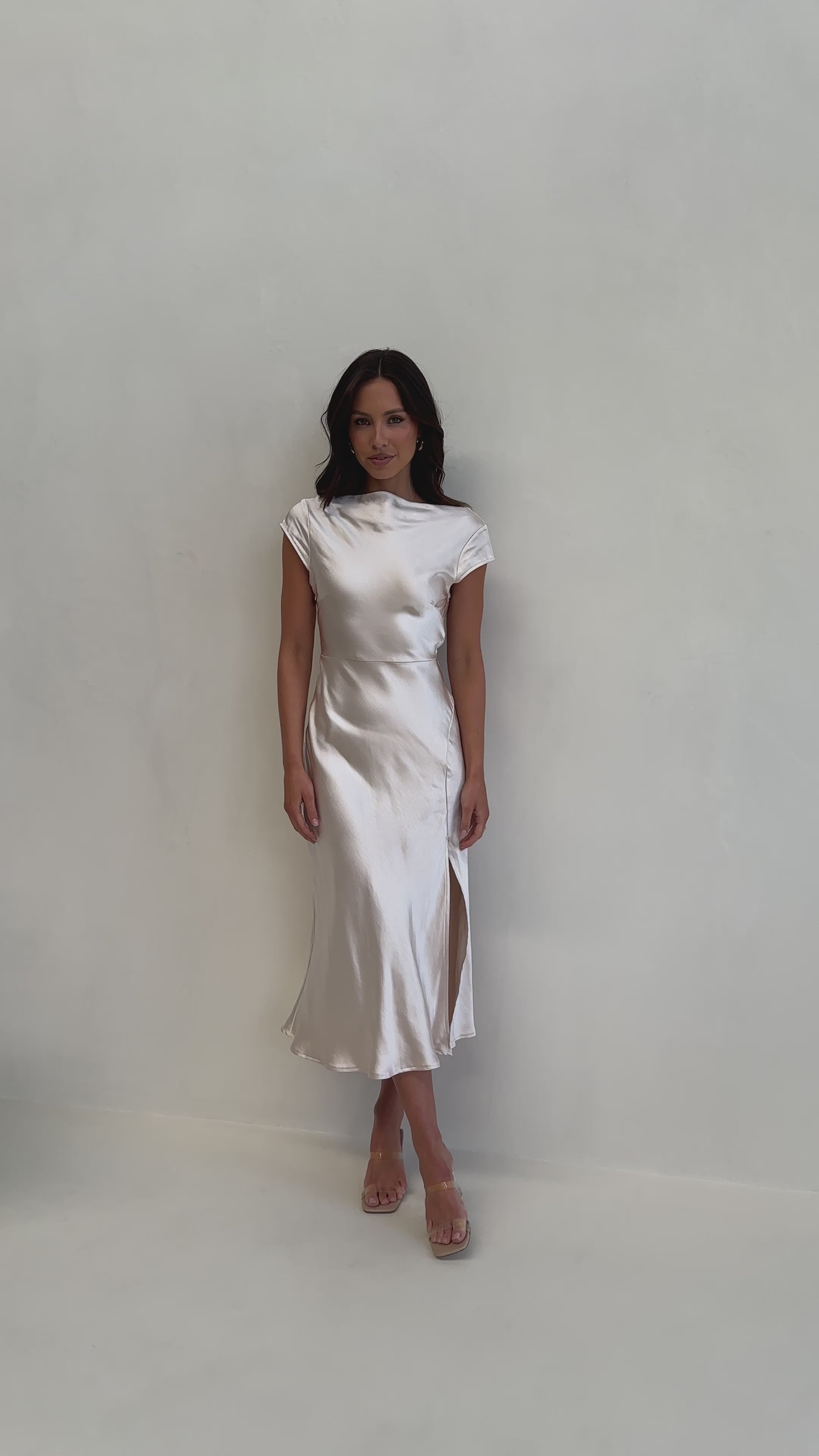 Ivana Midi Dress - Champagne