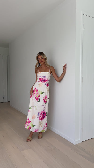 Load and play video in Gallery viewer, Gaiana Maxi Dress - Sweet Floral
