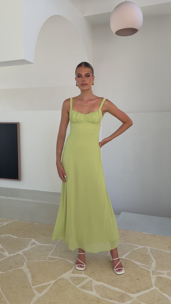 Margo Midi Dress - Lime - Billy J