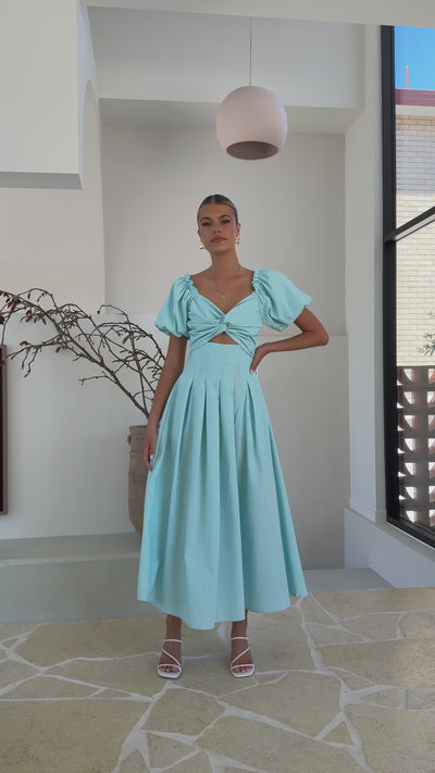 Load and play video in Gallery viewer, Christina Maxi Dress - Aqua - Billy J
