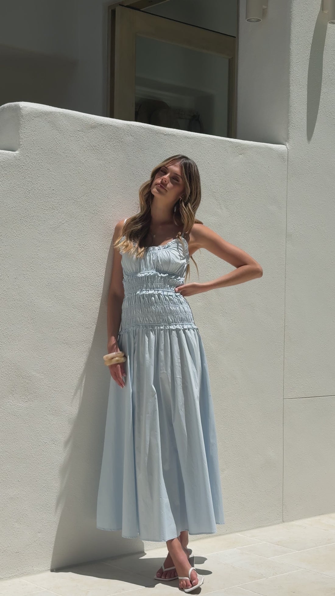 Vida Maxi Dress - Blue - Billy J