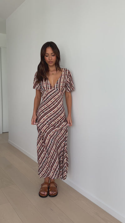 Load and play video in Gallery viewer, Madera Maxi Dress - Geneva Print
