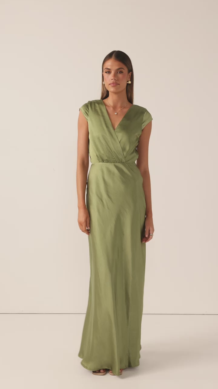 Selma Maxi Dress - Olive - Billy J