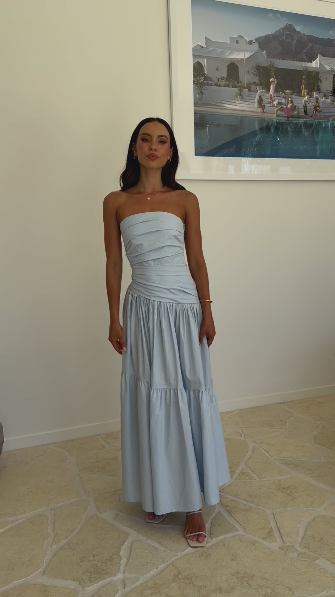 Lola Maxi Dress - Blue - Billy J