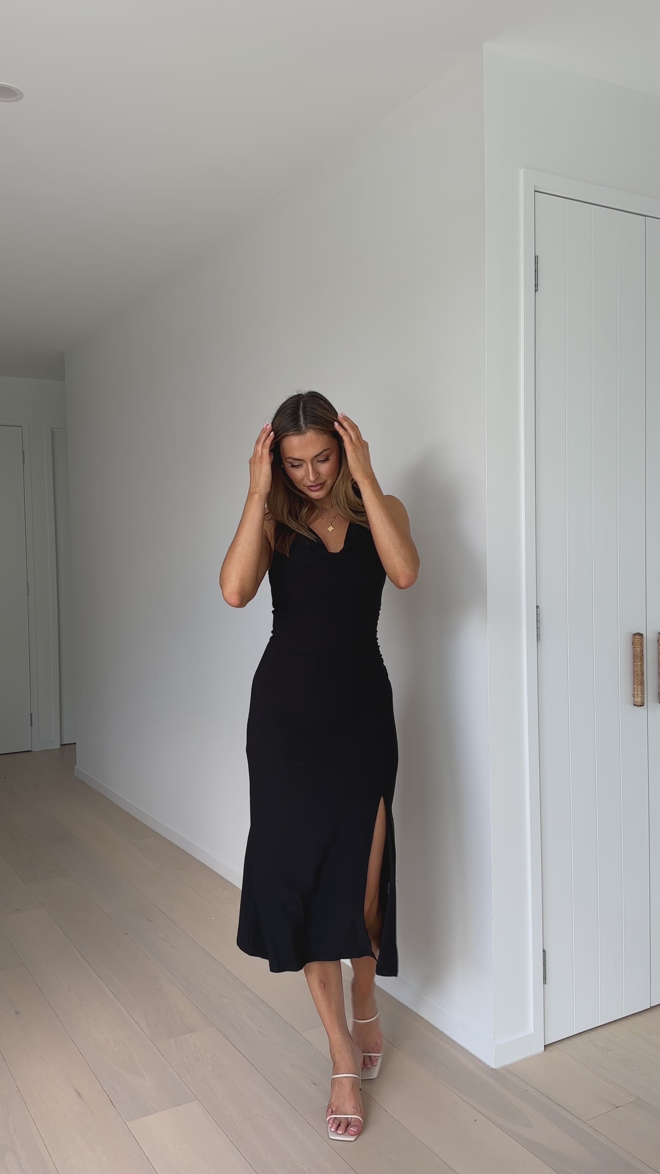 Ofira Midi Dress - Black